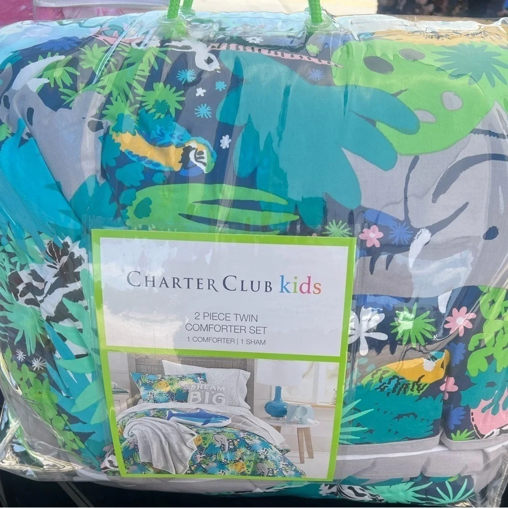 Charter Club Jungle Comforter Twin/ Twin XL Size Comforter Set ⭐️For Boys